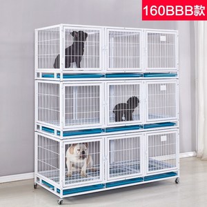 Toz kaplı kaplama ile istiflenebilir çok katmanlı Metal köpek kafesi evcil hayvanlar için dayanıklı ve yerden tasarruf - Product Image 3