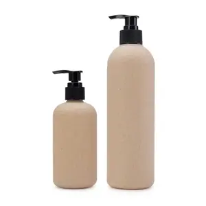 Shampoo vuoto di paglia di grano biodegradabile all'ingrosso 100ML 250ML 350ML bottiglia