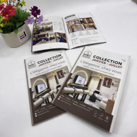 Brochure Commerciale Personnalisée en Carton Offset avec Impression Couleur Intégrale, Reliure Parfaite et Pelliculage – Vente en Gros