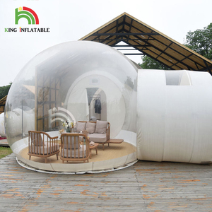 Semi-transparent Gonflable Bulle Hôtel Maison Chambre Jardin <span class=keywords><strong>Camping</strong></span> Plein Air Lodge Location Transparent Bulle Tente - Product Image 1