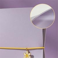 Carnet de notes A5 avec couverture en cuir souple personnalisé et créatif LABON Stationery, avec pendentif marguerite et cordon élastique rond