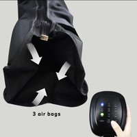 Masseur de jambes pour bottes de récupération d'air pneumatique Pompe à lymphadéme avec 4 chambres pour la récupération sportive des athlètes