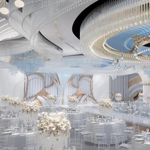 Conception d'éclairage Fournitures <span class=keywords><strong>de</strong></span> mariage Décoration <span class=keywords><strong>de</strong></span> plafond <span class=keywords><strong>Voile</strong></span> Scène <span class=keywords><strong>de</strong></span> mariage Banquet Salle <span class=keywords><strong>de</strong></span> mariage - Product Image 2