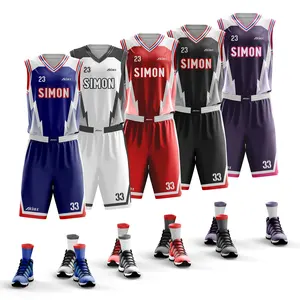 Wholesale top quality low MOQ basketball uniform fast delivery