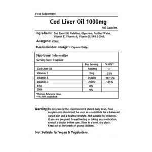 Vitaminas de Alta Calidad y Aceite de Hígado de Bacalao con EPA y DHA en Cápsulas Blandas, Apoya la Salud del Corazón, Mejora la Función Cerebral, Aumenta la Inmunidad - Product Image 4