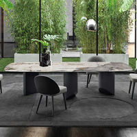 Meubles de salle à manger d'hôtel modernes, table ronde extensible et convertible en bois, ensemble de chaises pour la maison, l'hôtel et le restaurant