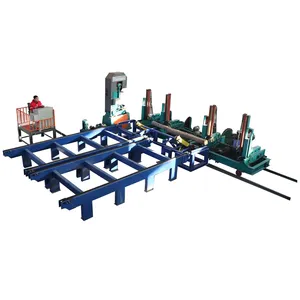 Holz arbeits vertikale band säge maschine mit trolley