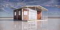 Maison mobile portable Skyacross Factory Direct de 20 pieds |   Petite maison préfabriquée moderne avec espace de vie et cuisine ouverts