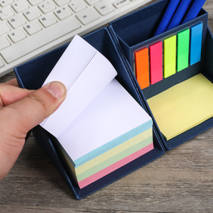 Blocco Note Adesivo Personalizzato Pieghevole Quadrato 9x9cm con Portapenna - Product Image 4