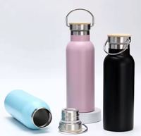 Bouteille isotherme à double paroi en cuivre avec logo personnalisé, couvercle, pour usage extérieur, isolation thermique >24 heures, marque OEM, style américain
