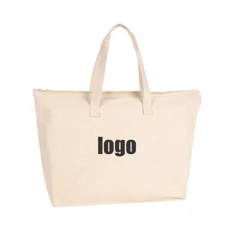 Personalized Printed Logo Blank Large Cotton Tote Bag Canvas