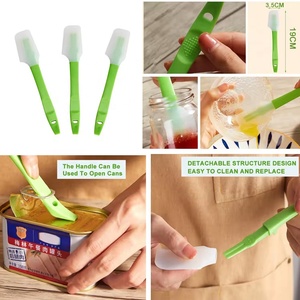 Customized Kitchenware Accessories Cooking Tools Food Grade Silicone Spatulas Heat Resistant Cream Peanut Butter Jar Scraper - Product Image 2