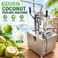 Machine commerciale manuelle à éplucher les jeunes noix de coco, éplucheur de noix de coco en acier inoxydable avec lame 440C pour le traitement de l'eau de coco