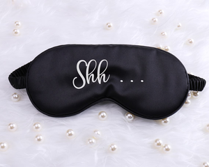 Uionen Personalized Satin Eye Mask for <b>Sleeping</b> Birthday Party Sleepover Gift Anniversary Customized Monogram Bachelorette Favor - Product Image 5