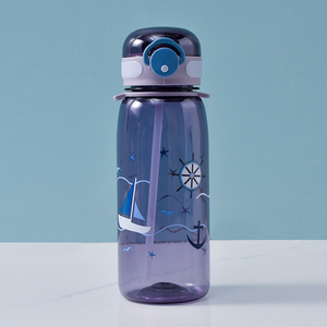 Borraccia in Plastica per Bambini da 600ml con Logo Personalizzato, Senza BPA, Ecologica, Portatile, per Sport all'Aperto, Motivazionale per Studenti, per Bere Direttamente - Product Image 4