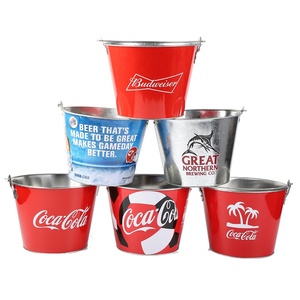 Seau à glace en métal galvanisé de 5l, 1 unité, refroidisseur, Table de bar, seau de bière avec ouvre-bouteille - Product Image 6