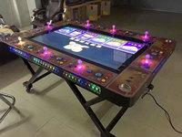 Machine de jeu de tir de pêche pliable d'arcade à pièces personnalisée 8 joueurs 55 pouces Table de jeu d'habileté de poisson avec option de jeu de poisson