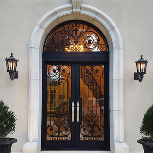 Double <span class=keywords><strong>porte</strong></span> <span class=keywords><strong>d</strong></span>'<span class=keywords><strong>entrée</strong></span> de Villa dorée, <span class=keywords><strong>en</strong></span> <span class=keywords><strong>fer</strong></span> <span class=keywords><strong>forgé</strong></span>, haute précision, livraison gratuite - Product Image 6