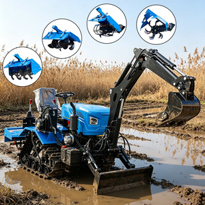 Mini-tracteur agricole multifonctionnel 35 CV 50 CV 80 CV pour travaux de terrassement et de drainage des rizières et des terres arides - Product Image 4