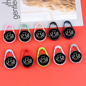 Nouvelle horloge électronique de bureau miniature LED tendance pour les étudiants, les examens, étanche, porte-clés avec lumière nocturne, affichage de la semaine - Product Image 1