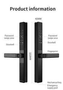 LifeLibero Tuya Slim Smart <strong>Door</strong> <strong>Knob</strong> Fingerprint Double Two Side Fingerprint Smart <strong>Door</strong> Lock for Aluminum <strong>Door</strong> Gate Lock Outdoor - Product Image 6