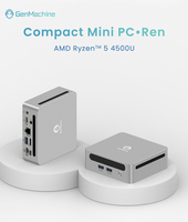 Mini PC AMD Ryzen 5 4500U con Doble Almacenamiento M.2 NVMe SSD SATA SSD, Gráficos Radeon Vega 6, WiFi 6
