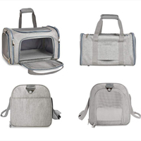 Sac de transport pour chien de luxe tendance, homologué compagnies aériennes, souple, avec fermeture éclair, en maille respirante, écologique, pour voyages en extérieur – Grande Vente