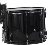 Factory Wholesale 14" X 12" Marching Snare Drum - Customized Logo Black ,White, With Shoulder Rack, Professional Percussion