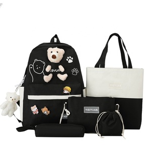 ODM/OBM <span class=keywords><strong>2021</strong></span> <span class=keywords><strong>populaire</strong></span> nouveau Design filles sac ensemble 5 pièces en 1 sac à dos scolaire filles cartables - Product Image 5