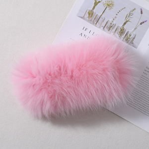 Faixa de Cabelo Quente e Elástica de Pelúcia para Atacado, Acessório de Cabelo Feminino de Inverno Feito à Mão com Pele Genuína de Raposa, Faixas de Cabelo de Pele Personalizadas Fofas e Macias - Product Image 3