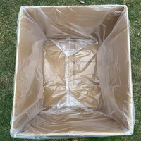 Sac de doublure pour carton d'emballage facile à ouvrir en plastique de qualité alimentaire bleu HDPE/LDPE