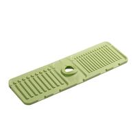 Tapis de cuisine en silicone, protection anti-éclaboussures pour évier, tapis de cuisine multifonctionnel avec bac d'égouttement, porte-éponge et porte-savon