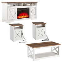 Ensembles de meubles de salon, cheminée, meuble TV, tables d'appoint et table basse