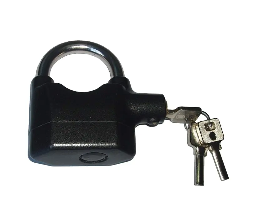 Hot Sale Manufacturer Safety Padlock with Keyed 110db Siren Alarm Lock Anti-Theft Padlock Alarm