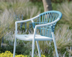 Set di Mobili da Esterno Moderni e Durevoli in Corda Intrecciata con Telaio in <span class=keywords><strong>Alluminio</strong></span>, Protezione UV, Facile Manutenzione, 6 Posti, per Cortile, Hotel e Uso Commerciale - Product Image 2