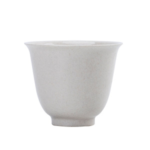 Ceramic Tasting Cup Wood Ash Color Porcelain Single Cup For Kung Fu Tea Set Chinese Tea Cup Household Use - Product Image 5