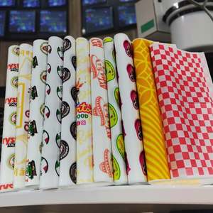 Wholesale SP3317 High Quality Food Grade Waterproof Greaseproof Double-Sided <b>Wax</b> Coated Virgin <b>Paper</b> Customized Logo Size - Product Image 6