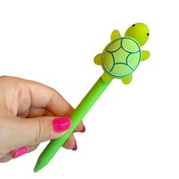 Bolígrafo de tortuga adorable, famoso en internet, con mecanismo de clic, a base de aceite, creativo, divertido, humorístico, interactivo, juguete para estudiantes, hecho en China, regalo