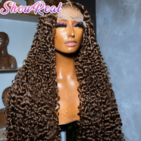Perruque sans colle à dentelle frontale en cheveux vietnamiens bruts, à mèches simples, style Pixie bouclé birman, de luxe, en cheveux humains bruts originaux pour femmes noires