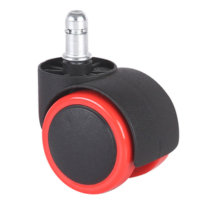 ล้อเลื่อนสำหรับเก้าอี้สำนักงาน อะไหล่ล้อล็อคแบบหมุนได้รอบทิศทาง ทำจากวัสดุ PU สำหรับเปลี่ยน - Product Image 2