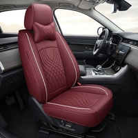 Accessoires de voiture de luxe en direct d'usine, style professionnel, cuir imperméable, 16 pièces, housses de siège de voiture universelles, ensemble complet, toutes saisons