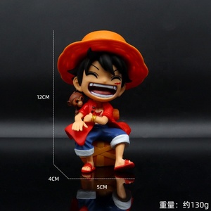 Figuras de Anime de <span class=keywords><strong>ONE</strong></span> <span class=keywords><strong>PIECE</strong></span> de 12 cm, Lindas Figuras de Luffy, Zoro y <span class=keywords><strong>Sanji</strong></span> en Postura Sentada y Riendo, Decoración para Escritorio y Coche, Juguetes de Colección para Fans - Product Image 6