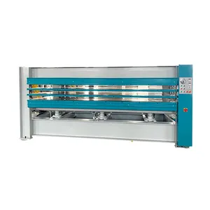 Máquina hidráulica de prensado en caliente para fabricación de piel, máquina de prensado en caliente para puerta de melamina MDF