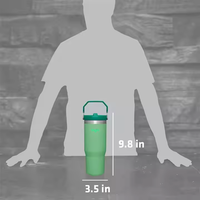 Gobelet en paille stan flip de 30oz en acier inoxydable 20 oz en acier inoxydable 304 tasse à café stan à double paroi avec couvercle rabattable