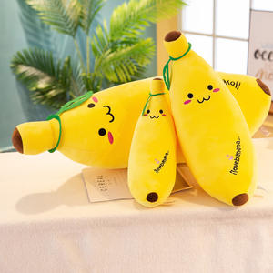 Oreiller de poupée de fruit de banane jaune de Kawaii populaire pour l'<span class=keywords><strong>expression</strong></span> de visage de Smiley - Product Image 3