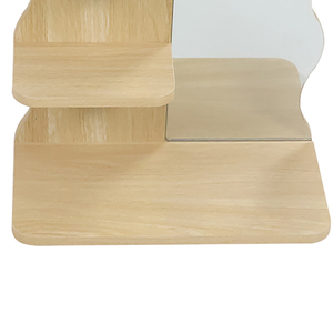 Étagère <span class=keywords><strong>murale</strong></span> Support de suspension multicouche Support de rangement mural Planche de bois avec support de couche Étagère <span class=keywords><strong>murale</strong></span> avec miroir en <span class=keywords><strong>verre</strong></span> - Product Image 4