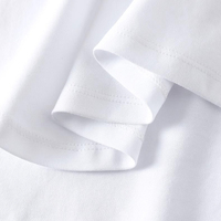 2024 printemps nouvelles femmes vêtements 100% coton T-shirts Pour Femmes avec fente latérale col rond uni blanc blanc t-shirt