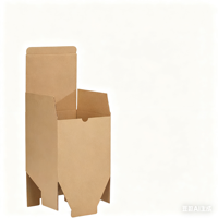 Petite boîte d'emballage en papier kraft uni couleur E en papier ondulé pour petit cadeau boîte d'expédition de produit électronique