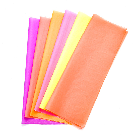 Цветочные оберточная бумага для упаковки 17g 7 видов цветов древесной массы креп-бумаги для упаковки подарка/упаковки вина изготовленный на заказ логотип переработанного