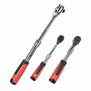 Jeu de clés à cliquet télescopiques à 72 dents, entraînement 1/2" 3/8" 1/4", à dégagement rapide pour réparation automobile, kit d'outils à douilles - Product Image 3